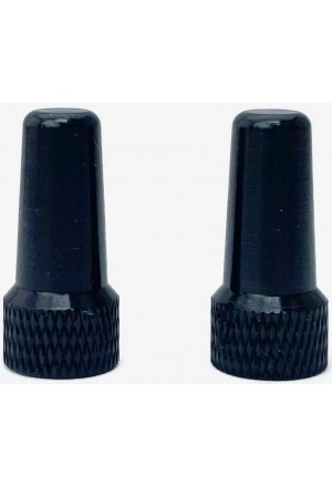 OKO   Valve Cap, black (2 Stück) 